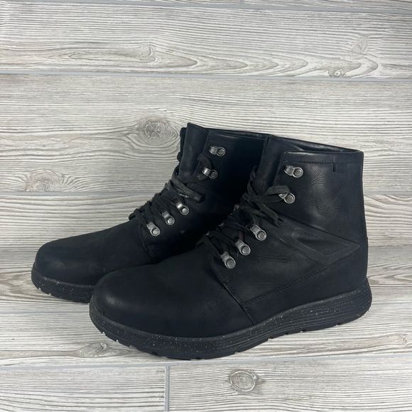 Roots Black Leather Boot - Men's 12 - Picture 4 of 9